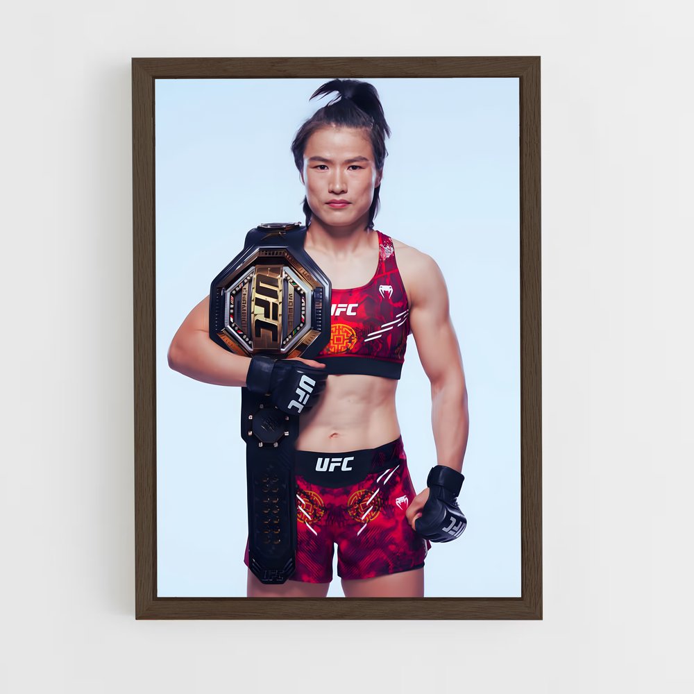 Poster Zhang de weili – affiche MMA (vue 5)